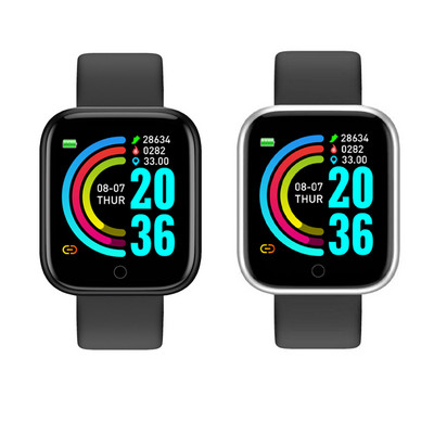 2 τμχ Y68 SmartWatch D20 Χονδρικό Bluetooth Fitness Tracker Μόνιτορ καρδιακού παλμού Έξυπνο ρολόι Y68s D20s Dropshipping
