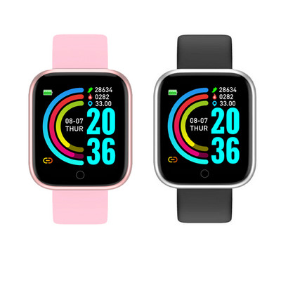 2 τμχ Y68 SmartWatch D20 Χονδρικό Bluetooth Fitness Tracker Μόνιτορ καρδιακού παλμού Έξυπνο ρολόι Y68s D20s Dropshipping