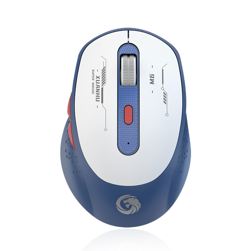 Mouse de computer bluetooth fără fir de 2,4 Ghz Mouse silențios reîncărcabil tip C pentru utilizare la birou Mouse optic cu 6 butoane de 1200 dpi