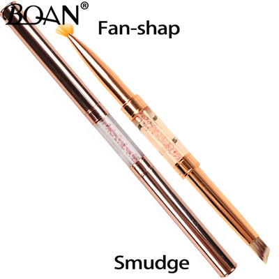 BQAN Gold Rose Double Head Liner Nagų šepetėlis Crystal Drawing Gel Brush Painting Brush Pen Gel Polish Crystal Nail Art Manikiūras