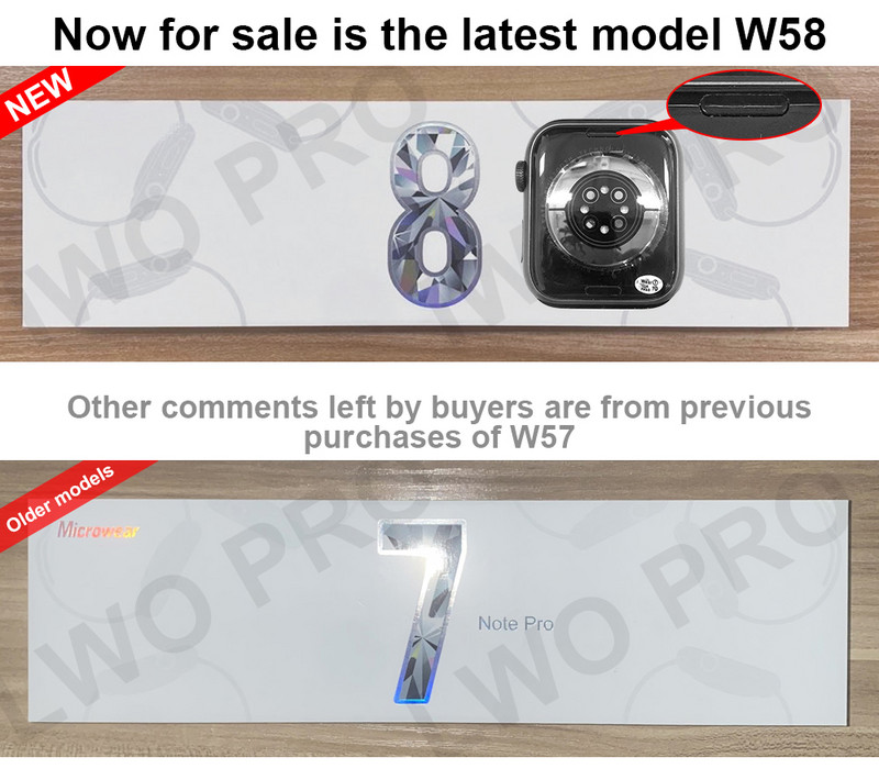 IWO PRO W58 Smart Watch Men Series 8 2,13 ιντσών ανάλυσης 428*518 Οθόνη NFC Smartwatch Bluetooth Ασύρματη φόρτιση PK Ultra