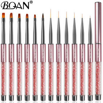 BQAN 15mm Liner Nail Art Brush Hand Draw Tips Γραμμή σχεδίου ζωγραφικής Εργαλεία στυλό μανικιούρ Βούρτσα νυχιών Διακόσμηση Gel