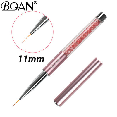 BQAN 15 mm pamušalas Nagų dailės šepetėlis Rankų piešimo patarimai Piešimo linija Piešimo rašiklis Įrankiai Manikiūras Nagų dailės šepetėlis dekoravimo gelio šepetys