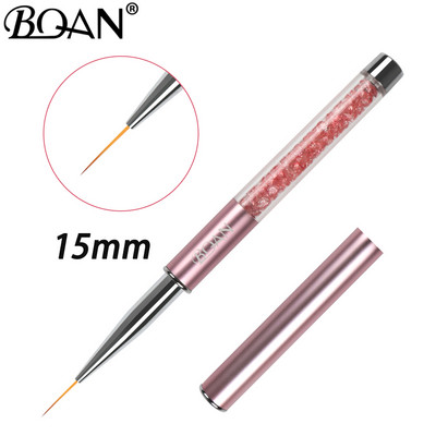 BQAN 15 mm pamušalas Nagų dailės šepetėlis Rankų piešimo patarimai Piešimo linija Piešimo rašiklis Įrankiai Manikiūras Nagų dailės šepetėlis dekoravimo gelio šepetys