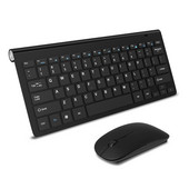 Bezvadu tastatūra un pele 2.4G USB Mini tastatūra Pele Kombinācijas Beztrokšņa ergonomiska tastatūra ar peles komplektu PC klēpjdatora televizoram