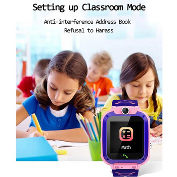 Q12 Детски смарт часовник SOS Телефон Часовник Смарт часовник за деца със SIM карта Снимка Водоустойчив IP67 Детски подарък за IOS Android Z5S