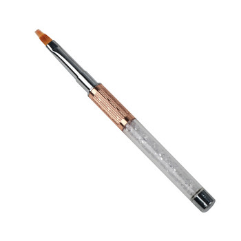 ANGNYA Nail Art Rhinestone Acrylic Liquid Powder Carving UV Gel Extension Builder French Flower Painting Liner Brush 7/9/11mm