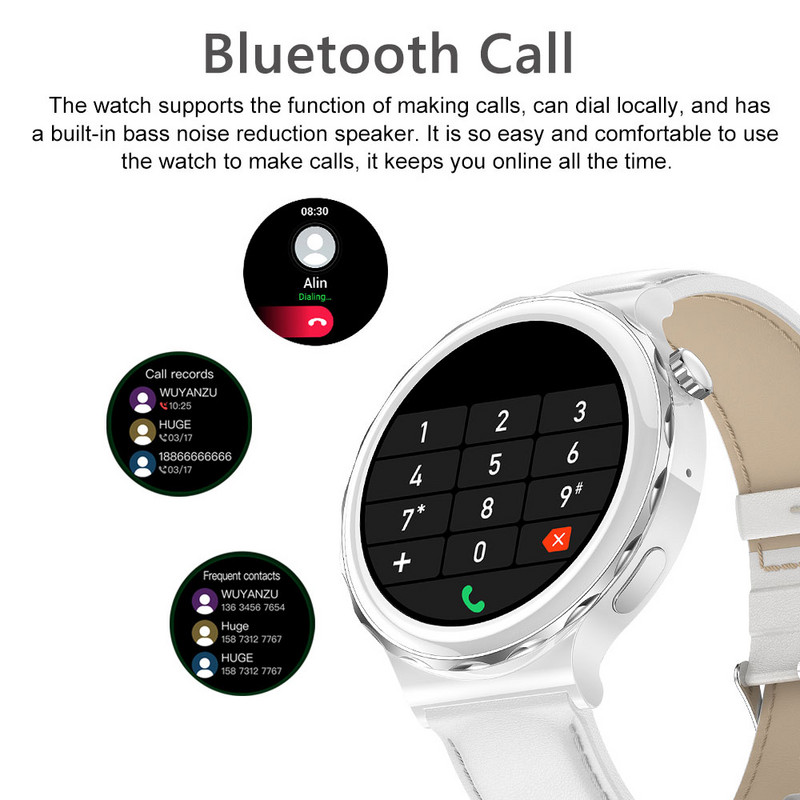 PLUMZONG Bluetooth Call Smart Watch 2022 Ρολόγια ασύρματης φόρτισης 390*390 ανάλυσης Γυναικείο βραχιόλι γυμναστικής Προσαρμοσμένη όψη ρολογιού