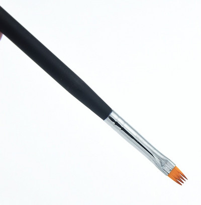 AKiHi Hold alakú ecsetek sapkával UV géllel French Pen Gradient Lakk Köröm Virág Festés Rajz Művészet Design