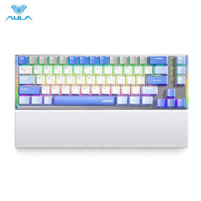 AULA K67 Hotswap mehāniskā spēļu tastatūra 67 taustiņi Bluetooth /vadu /2,4 G tastatūra spēļu klēpjdatoram galddatoram