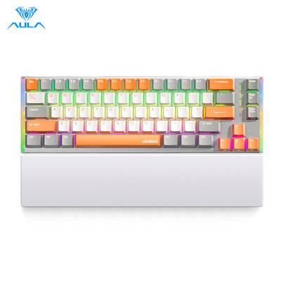 AULA K67 Hotswap mehāniskā spēļu tastatūra 67 taustiņi Bluetooth /vadu /2,4 G tastatūra spēļu klēpjdatoram galddatoram