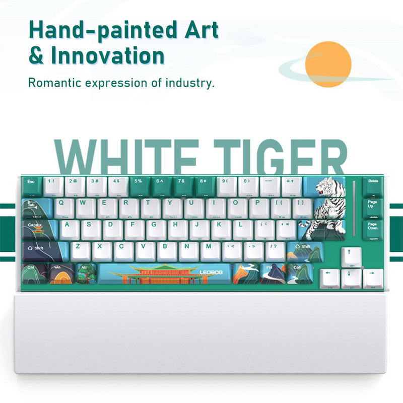 AULA K67 Hotswap mehāniskā spēļu tastatūra 67 taustiņi Bluetooth /vadu /2,4 G tastatūra spēļu klēpjdatoram galddatoram