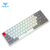 AULA F3068 spēļu mehāniskās tastatūras atbalsts Bluetooth / Type-C tastatūras karsti maināma tastatūra operētājsistēmai Mac/Win/Desktop