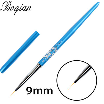 BQAN 7/9mm lila körömkefe köröm propilén pigment festő ecsetek Nail Arts 3D virágtoll eszközök kupakkal