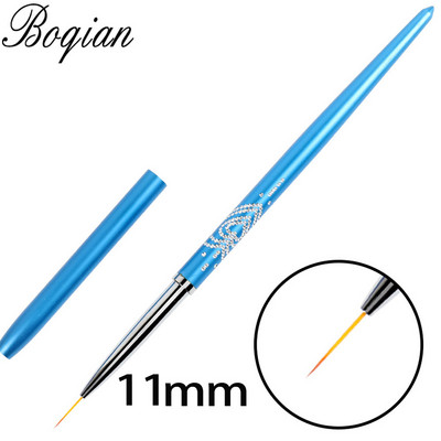 BQAN 7/9mm lila körömkefe köröm propilén pigment festő ecsetek Nail Arts 3D virágtoll eszközök kupakkal