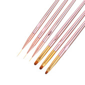 3Pcs Profesionalni set četkica za nail art kistove za manikuru Komplet kistova za akrilne boje sa vještim kamenčićima UV gel lak za nokte Olovka za podstavu Gradijent