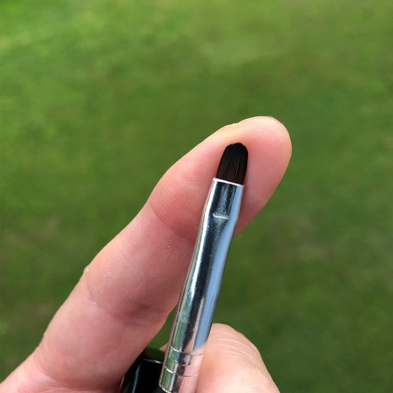 1db Nail Art Brsuh ovális gél lakk ecset manikűrhöz akril UV gél hosszabbító rajz festő toll strasszkristály