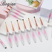 BQAN Nail Art Perie Gel Perie Pentru Manichiură Acrilic UV Gel Extensie Pen Oja Pictura Desen Perie Liner Penie Pens pentru unghii