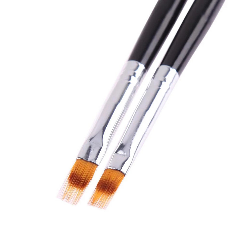 Körömkefe UV Gél Gradient Bloom Nail Art festés Fa nyél Nylon Hajrajz Manikűr Köröm Szerszámok 1db