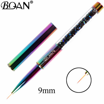 BQAN Rainbow Liner körömecset Körömdísz ecsetvonal Festés Ecsetek Kristály Akril Vékony Bélés Rajztoll Manikűr Eszközök UV Gél