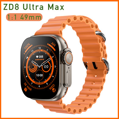 ZD8 Ultra MAX Smart Watch Ultra Series 8 49 Smart Watch Ultra NFC Sports Smartwatch Мъжки часовници за GPS проследяване Безжично зареждане