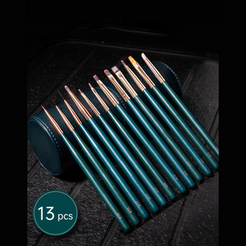 Eval 12 τμχ Σετ βούρτσες νυχιών Nylon Hair Nail Art Brush Nail Liner Brush UV Gel Painting Στυλό Μανικιούρ Ακρυλικό Εργαλείο νυχιών βούρτσας νυχιών