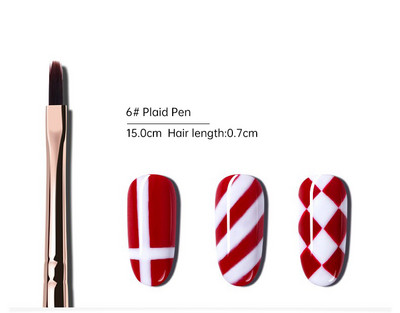 Eval 12vnt Nagų šepetėlių rinkinys Nailono plaukų nagų dailės šepetėlis Nagų įdėklų šepetėlis UV gelio dažymo rašiklis manikiūras akrilinis nagų šepetėlis nagų įrankis