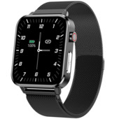 Vyriškas PPG EKG E86 išmanusis laikrodis su kūno temperatūros širdies ritmo kraujospūdžio matuokliu, 1,7 colio moteriškas sportinis laikrodis