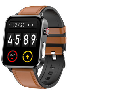 Vyriškas PPG EKG E86 išmanusis laikrodis su kūno temperatūros širdies ritmo kraujospūdžio matuokliu, 1,7 colio moteriškas sportinis laikrodis