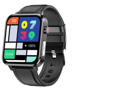 Vyriškas PPG EKG E86 išmanusis laikrodis su kūno temperatūros širdies ritmo kraujospūdžio matuokliu, 1,7 colio moteriškas sportinis laikrodis