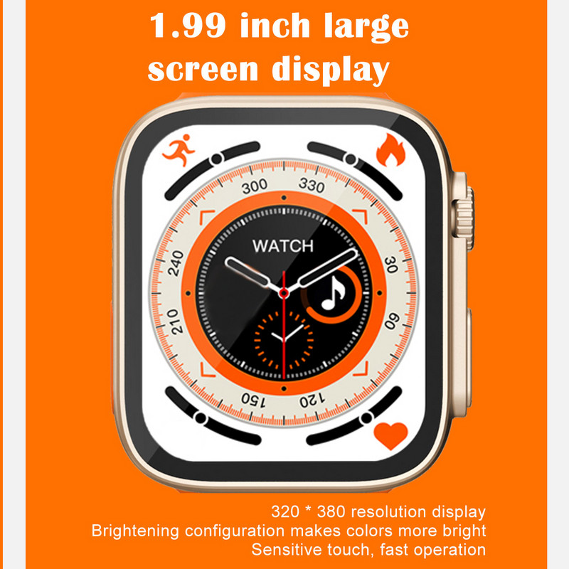 CX8 Ultra SmartWatch 8 Men LS8 Ultra Women Blue Tooth Call Smart Watch IP67 Waterproof Series8 belaidis įkrovimas PK HW8 Ultra8