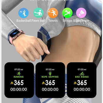 2022 Нов дамски смарт часовник с Bluetooth обаждане дамски моден часовник 1,69 инча пълен сензорен екран кръвно налягане Спортен смарт часовник жена