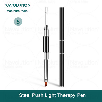 Βούρτσα νυχιών με διπλή κεφαλή Ακρυλικό UV GeL Επέκταση Βούρτσα σχεδίασης στυλό Αφαίρεση σπάτουλα Stick All for Manicure Tools