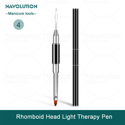 Βούρτσα νυχιών με διπλή κεφαλή Ακρυλικό UV GeL Επέκταση Βούρτσα σχεδίασης στυλό Αφαίρεση σπάτουλα Stick All for Manicure Tools