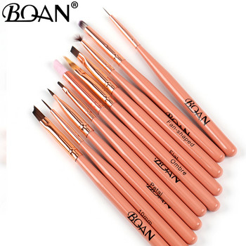 BQAN Nail Art Brush Painting Draw Nail Brush Gel Brush Ακρυλικό UV Gel Βερνίκι νυχιών Manicure Liner Brush Ombre Brush στυλό νυχιών