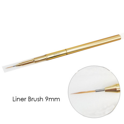 1Pc Gold Nail Art Thin Fine Liner Brush Detailer Painting Drawing Striper UV Gel Ακρυλικό Σετ εργαλείων στυλό μανικιούρ