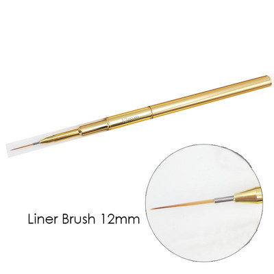 1Pc Gold Nail Art Thin Fine Liner Brush Detailer Painting Drawing Striper UV Gel Ακρυλικό Σετ εργαλείων στυλό μανικιούρ