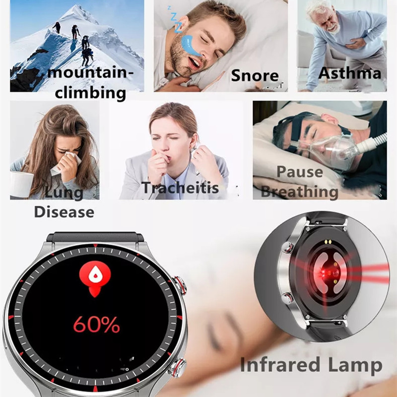 Nutikell, meditsiinilise klassi EKG PPG mõõtmine 24h südame löögisageduse vere hapnikusisalduse tervise jälgimine meeste naiste fitness-sport nutikell