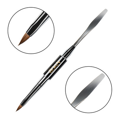 BQAN dvipusis nagų šepetėlis dažymo rašikliu Nagai akrilo nagų gelio antgalio priauginimo nagų dailės dizainas 2 pusės polietileno nagų gelio naudojimo įrankiai