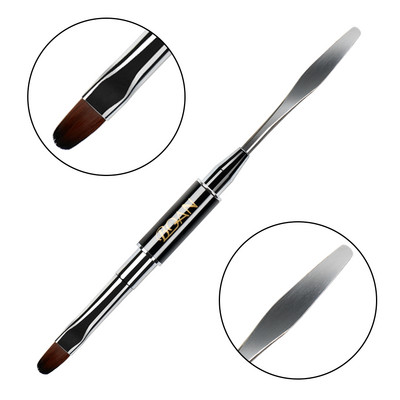 BQAN dvipusis nagų šepetėlis dažymo rašikliu Nagai akrilo nagų gelio antgalio priauginimo nagų dailės dizainas 2 pusės polietileno nagų gelio naudojimo įrankiai