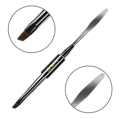 BQAN dvipusis nagų šepetėlis dažymo rašikliu Nagai akrilo nagų gelio antgalio priauginimo nagų dailės dizainas 2 pusės polietileno nagų gelio naudojimo įrankiai