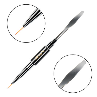 BQAN dvipusis nagų šepetėlis dažymo rašikliu Nagai akrilo nagų gelio antgalio priauginimo nagų dailės dizainas 2 pusės polietileno nagų gelio naudojimo įrankiai