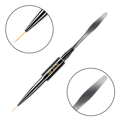 BQAN dvipusis nagų šepetėlis dažymo rašikliu Nagai akrilo nagų gelio antgalio priauginimo nagų dailės dizainas 2 pusės polietileno nagų gelio naudojimo įrankiai