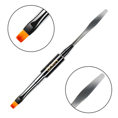 BQAN dvipusis nagų šepetėlis dažymo rašikliu Nagai akrilo nagų gelio antgalio priauginimo nagų dailės dizainas 2 pusės polietileno nagų gelio naudojimo įrankiai