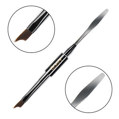 BQAN dvipusis nagų šepetėlis dažymo rašikliu Nagai akrilo nagų gelio antgalio priauginimo nagų dailės dizainas 2 pusės polietileno nagų gelio naudojimo įrankiai