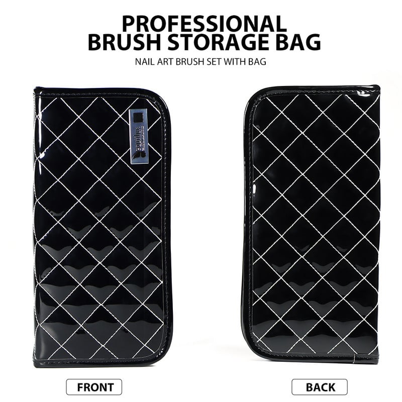 Beautilux Blue Crystal Nail Brush Luxury Set Nail Art Paining Liner Acrylic Sculpture French Nails Design Profesionalus teptukas