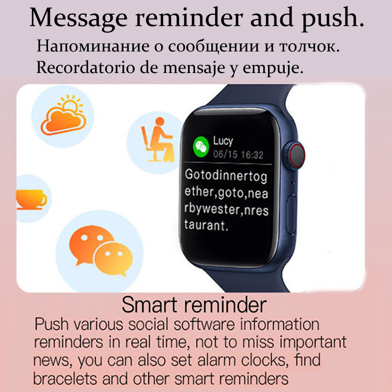 IWO Smart Watch Men Series 7 Smartwatch Women 2023 Bluetooth Call Music Control Fitness Tracker Colok για Huawei iphone PK X8max