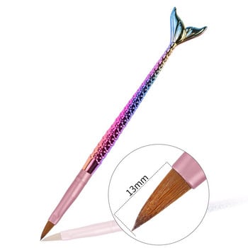 CHNRMJL 5 τμχ/Σετ Mermaid Gradient Flower Nail Art Brush σκαλιστή ρίγα ζωγραφική στυλό σχεδίασης Ακρυλικό UV Gel Nail Tip Εργαλείο μανικιούρ