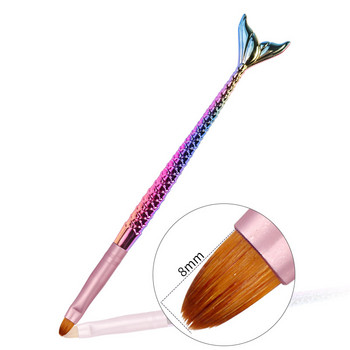 CHNRMJL 5 τμχ/Σετ Mermaid Gradient Flower Nail Art Brush σκαλιστή ρίγα ζωγραφική στυλό σχεδίασης Ακρυλικό UV Gel Nail Tip Εργαλείο μανικιούρ