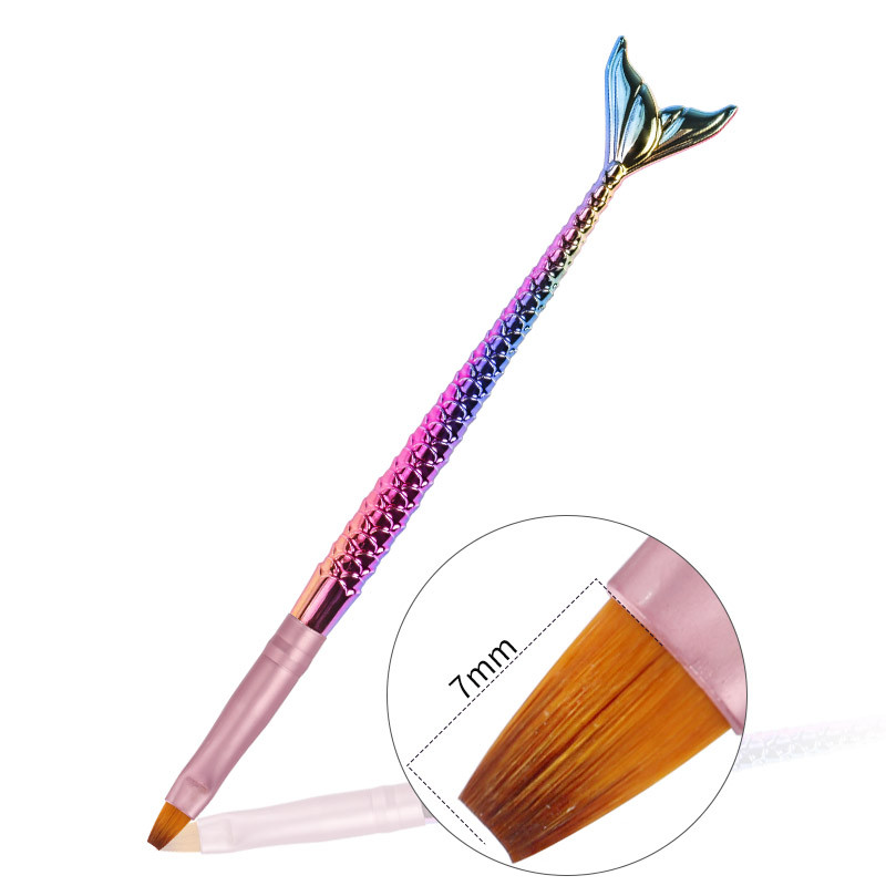 CHNRMJL 5 τμχ/Σετ Mermaid Gradient Flower Nail Art Brush σκαλιστή ρίγα ζωγραφική στυλό σχεδίασης Ακρυλικό UV Gel Nail Tip Εργαλείο μανικιούρ